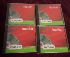 Imation 4.7GB DVD-RW 2 Hrs. Video - Lot of 4 Sealed NEW picture