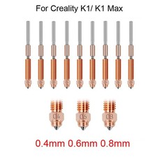 0.4mm K1 Nozzle Quick-Swap Nozzles for Creality K1/ K1 Max 3D Printer 1/2/5pcs picture