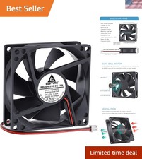 High Performance 4500 RPM 80mm Cooling Fan with 2-Pin Connector – Ideal for Amps picture