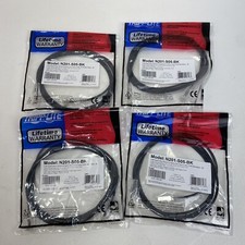 Pack of 4 - Tripp Lite Cat6 Gigabit Snagless Molded Patch Cable 5' N201-005-BK picture