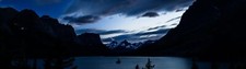 Landscape lake mountains multiple display nature dark Custom Gaming Mat Desk picture