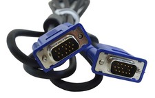 VGA cable M-M, 6 foot, blue connectors, new picture