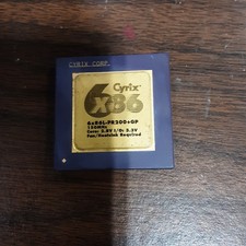Cyrix 6x86L PR200+ GP 150MHz Ceramic Gold Top CPU Socket 7 Vintage Processor picture