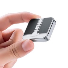 Ultra-Small, Ultra-Thin, Quiet, Rechargeable Bluetooth Mouse, Gunmetal, 400-MAWB picture