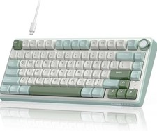 RK ROYAL KLUDGE R75 Mechanical Keyboard Wired with Volume Knob, 75% Custom picture