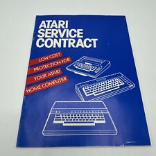 1983  Atari Computer Service Contract Application & Warranty Card- Vintage picture