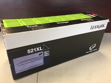 New Genuine Lexmark 521XL Black 52D1X0L EXTRA HIGH-YIELD TONER 45000 Yield picture