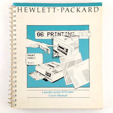 HP LasetJet Series II Printer User Manual 1987 - Vintage Hewlett-Packard picture