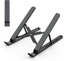 Laptop Stand for Desk, Adjustable Laptop Riser ABS+Silicone Foldable Portable No picture