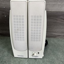 Set Of Altec Lansing Series 100 Satellite Speakers White. Vintage picture