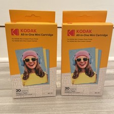 Lot of 2 Kodak MC-20 All-in-One Mini Cartridge 20 Sheets for Mini 2/Mini Shot picture
