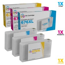 LD HY Ink Cartridge for Epson 676XL Set of 3: T676XL220 T676XL320 T676XL420 picture