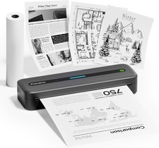 Impresora Termica Portatil Inalámbrica Con Bluetooth 8.5X11 A4 Para Casa Celular picture