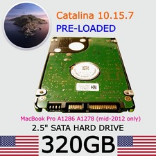 MacBook Pro Hard Drive macOS Catalina 10.15.7 320GB 2.5 - A1278 A1286 mid 2012 picture