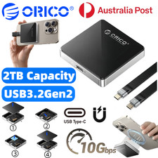 ORICO Magnetic SSD Enclosure Case Portable Magsafe Hard Drive Storage For iPhone picture