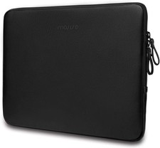 16 inch Laptop Sleeve Bag PU Leather Padded Waterproof Case for Laptops picture