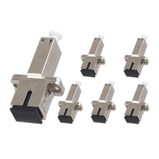 6 PCS LC to SC Adapter Female to Female UPC Singlemode Fiber Optical Coupler picture