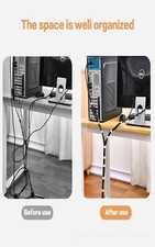 Computer/TV Audio Organizer-Black, Narrow Hook & Loop Tape 6 feet long 2 Rolls, picture