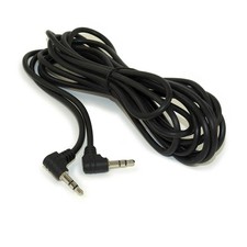 12ft DOUBLE ANGLED 3.5mm Mini Stereo TRS Male to Male Speaker Cable picture