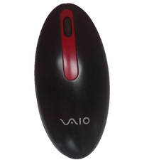 RARE Sony VAIO Bluetooth Laser Mouse VGP-BMS21 Black Red - Excellent Condition picture