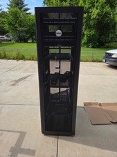 Dell 42U Server Rack Cabinet w/ Panduit Patch Panels 100 Network Jacks Local Pic picture