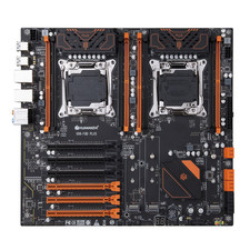 X99 Dual CPU Motherboard F8D PLUS DDR4 RECC 512GB M.2 NVME NGFF USB3.0 E-ATX// picture