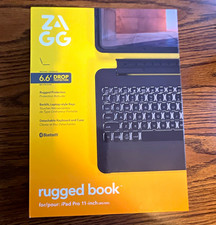 ZAGG Rugged Book Black Bluetooth Backlit Keyboard Folio Case iPad Pro 11