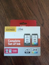 Canon PG-243 + CL-244 (1287C006[AA]) Black/Color Ink Cartridges (Box DMG/New) picture