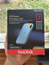 SanDisk Extreme 2TB 2.5 inch Portable External SSD Sky Blue [USED] picture