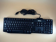 Dell L100 Wired USB Keyboard 0RH659 Full Size 104-Key US Layout Black Used picture