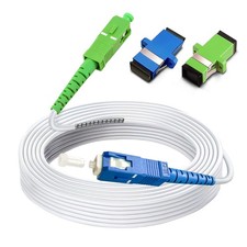 1 PCS 100ft 30 Meters SM SC/UPC To SC/APC Fiber Optic Patch Cable 9/125um OS1 picture
