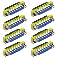 8x DB25 D-SUB 25 Pin Male to Female Port Saver Adapter Converter Gender Changer picture