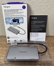Targus USB-C 4K HDMI Dual Monitor Travel Dock Station with 100w Power Pass-Thru picture