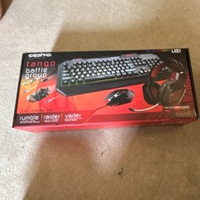 Tzumi Alpha Gaming Battle Group Keyboard Mouse Set LED Black [NO HEADSET] picture