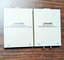 LattisNet SynOptics Model 505 Twisted Pair 504-ST Fiber Optic Transceivers Used picture