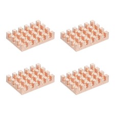 4 Pcs Copper Heatsink 10x15x3mm, Heat Sink Cooler Radiator for picture