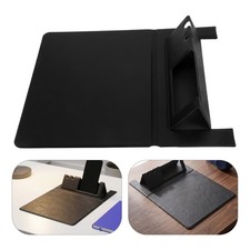2pcs Travel Laptop Mouse Pad - Portable PU Mousepad with Built-in Phone picture