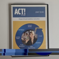 Act By Sage 2007 (9.0) Computer Software Windows Very Good Pre-owned Condition  picture