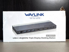 Wavlink USB-C 4K@60Hz Triple Display Docking Station WL-UMD05 Pro New & Sealed picture
