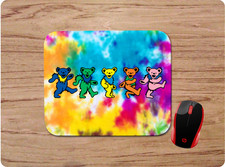 GRATEFUL DEAD TIE DYE CUSTOM DESIGN DESK PC MOUSE PAD MAT HOME OFFICE GIFT picture