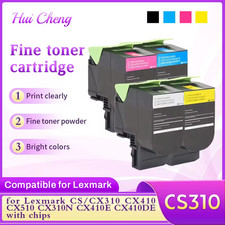 Compatible w/ Lexmark 80C1 Toner Set 4 Pack for CX310 CX410 CX510 801SK 801SC picture