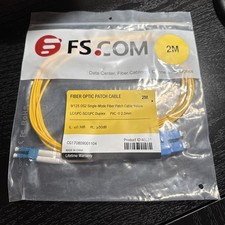New FS.com 40221 2M LC To SC Duplex OS2 9/125 Single Mode Fiber Optic Cable picture
