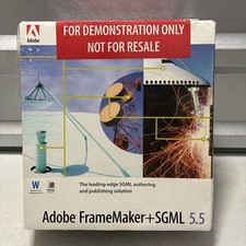 Adobe FrameMaker + SGML DEMO version 5.5 For Windows Brand New picture