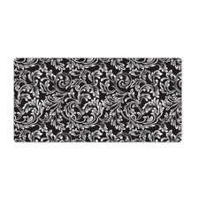 Easy Clean PC Desk Modern Table Mouse Pad Laptop Mat Intricate leaves 120x60 picture