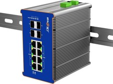 Industrial 802.3bt L2+ Managed 8 Port PoE++ Switch, 4 x SFP Port, - 111 picture