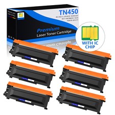 6x TN450 Toner Cartridge TN450 Black For Brother Intellifax 2840 2940 MFC-7365DN picture