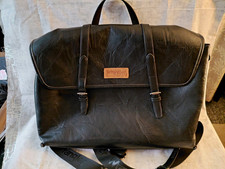Wrangler Black Faux Leather 15in Laptop Messenger Bag Long Live Cowgirls picture