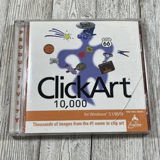 Broderbund ClickArt 10,000 Clip Art Software CD-ROM for Windows 3.1 95 98 picture