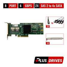 LSI 9210-8i 8 Port 6Gbps SAS 2 ZFS JBOD IT w/ Both Bracket & 2x SAS 2 to 4x SATA picture