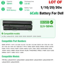 🧡LOT 1-30X Battery For Dell Latitude E6220 E6230 E6320 E6330 E6430S RFJMW FRR0G picture